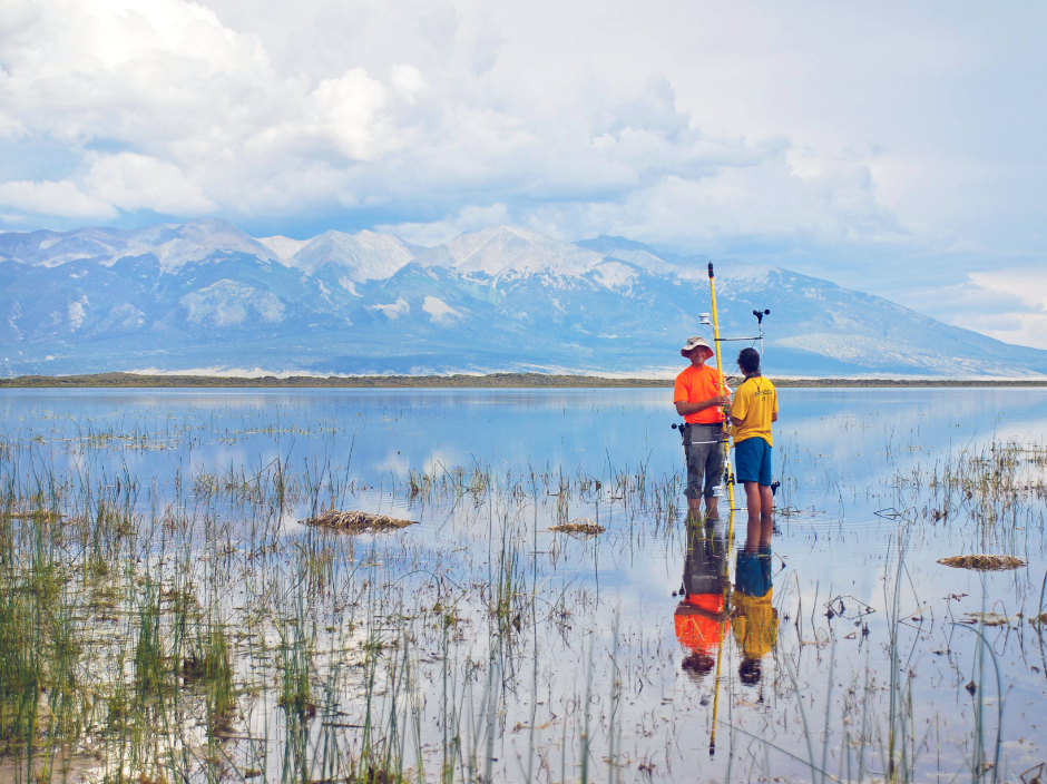 Students fishing